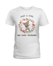 Just a girl who loves chihuahua Ladies T-Shirt front