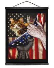 Independence Day with Cat 16x20 Black Hanging Canvas thumbnail