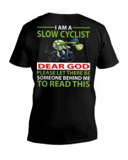 I am a Slow Cyclist V-Neck T-Shirt thumbnail