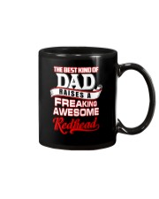 Best Kind Of Dad Raises A freaking awesome Redhead Mug thumbnail