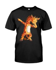 Dabbing Giraffe T shirt Giraffes Funny Dab Classic T-Shirt front