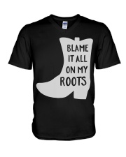 Blame It All On My Roots Classic Fit TShirt V-Neck T-Shirt thumbnail