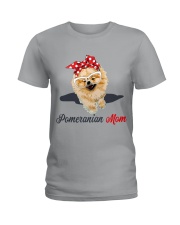 POMERANIAN MOM Ladies T-Shirt front