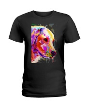 Golden Retriever Water Color Art A2 Ladies T-Shirt thumbnail