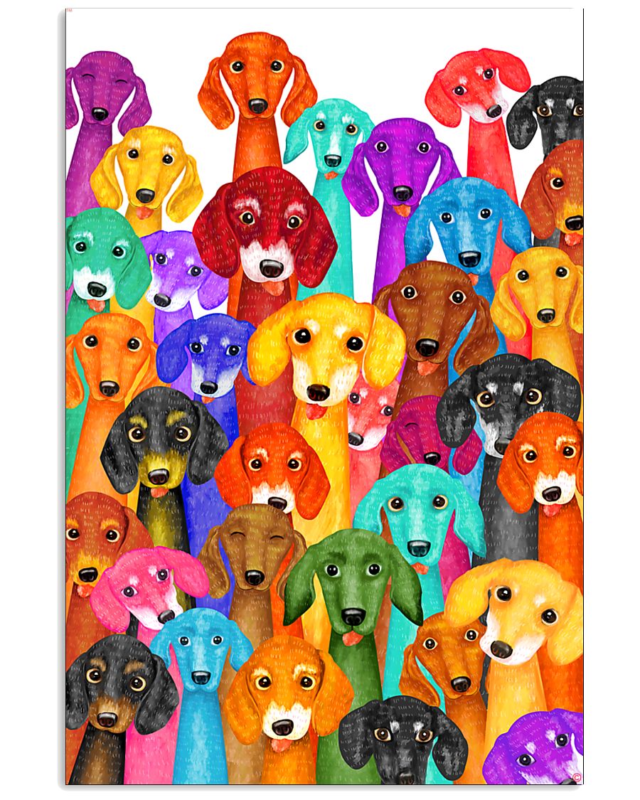 Dachshund Multi 11x17 Poster