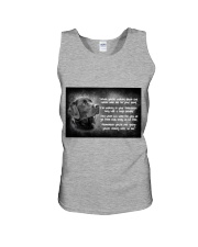 Labrador behind Unisex Tank tile