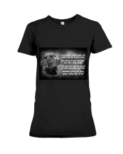 Labrador behind Premium Fit Ladies Tee tile