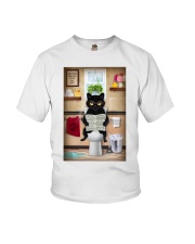 Cat Toilet Poster Youth T-Shirt tile