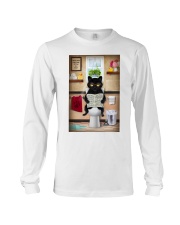 Cat Toilet Poster Long Sleeve Tee tile