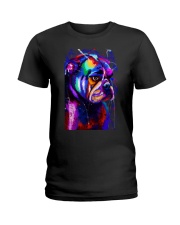 Bulldog Water Color Ladies T-Shirt tile