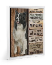 Border Collie partner 11x14 White Floating Framed Canvas Prints thumbnail
