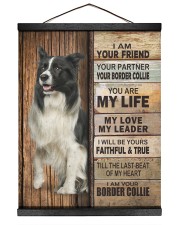 Border Collie partner 16x20 Black Hanging Canvas thumbnail