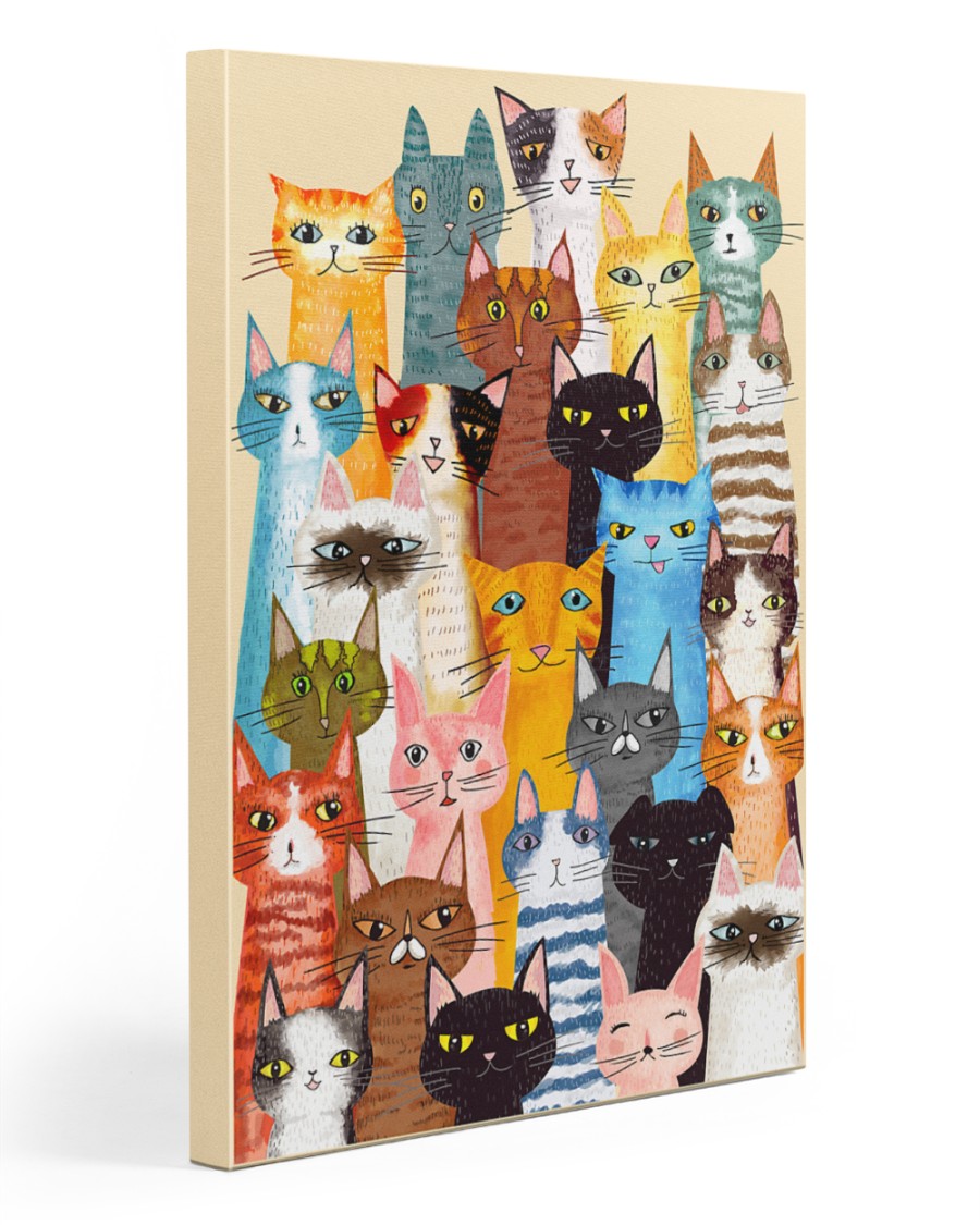Cat Multi 20x30 Gallery Wrapped Canvas Prints