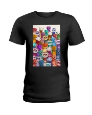 Ferret Multi-Dog D2 Ladies T-Shirt thumbnail