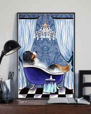 Bernese Mountain Bathroom 11x17 Poster lifestyle-poster-2