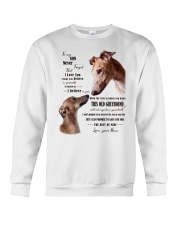 greyhound to my son Crewneck Sweatshirt thumbnail