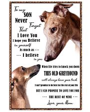 greyhound to my son 11x17 Poster thumbnail
