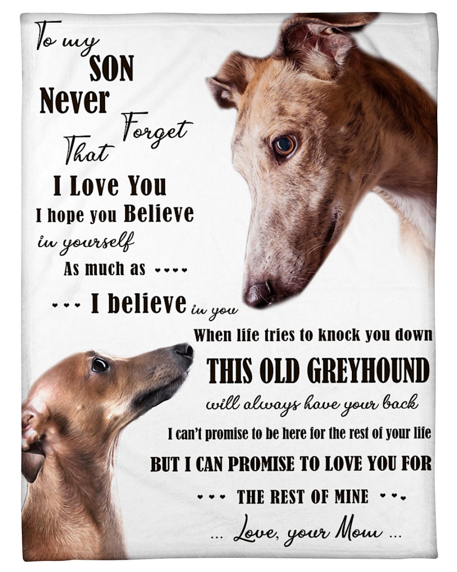 greyhound to my son Small Fleece Blanket - 30" x 40"