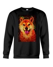 SHIBA INU HAPPY FACE POSTER Crewneck Sweatshirt thumbnail