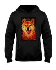SHIBA INU HAPPY FACE POSTER Hooded Sweatshirt thumbnail