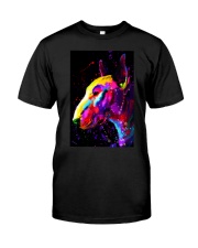 Bull Terrier Poster Water Color Art V10 Classic T-Shirt tile