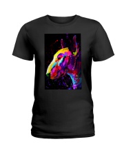 Bull Terrier Poster Water Color Art V10 Ladies T-Shirt tile