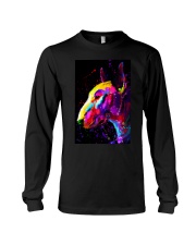 Bull Terrier Poster Water Color Art V10 Long Sleeve Tee tile