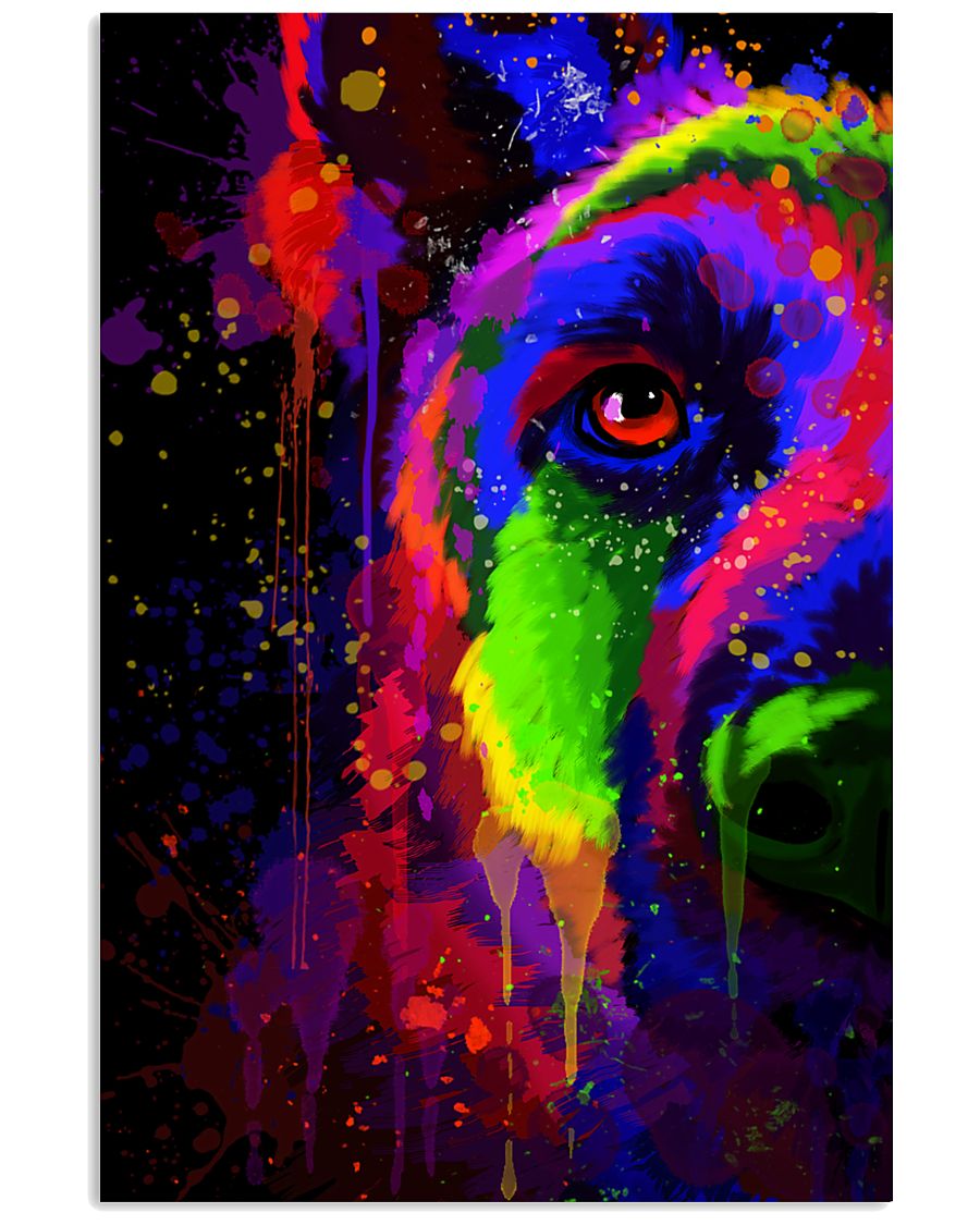 German Shephered Half Face 16x24 Poster