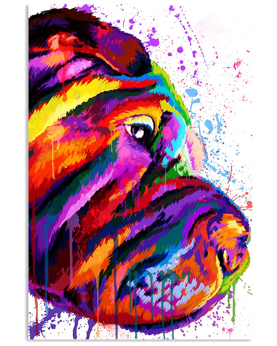 Shar Pei Water Color 16x24 Poster