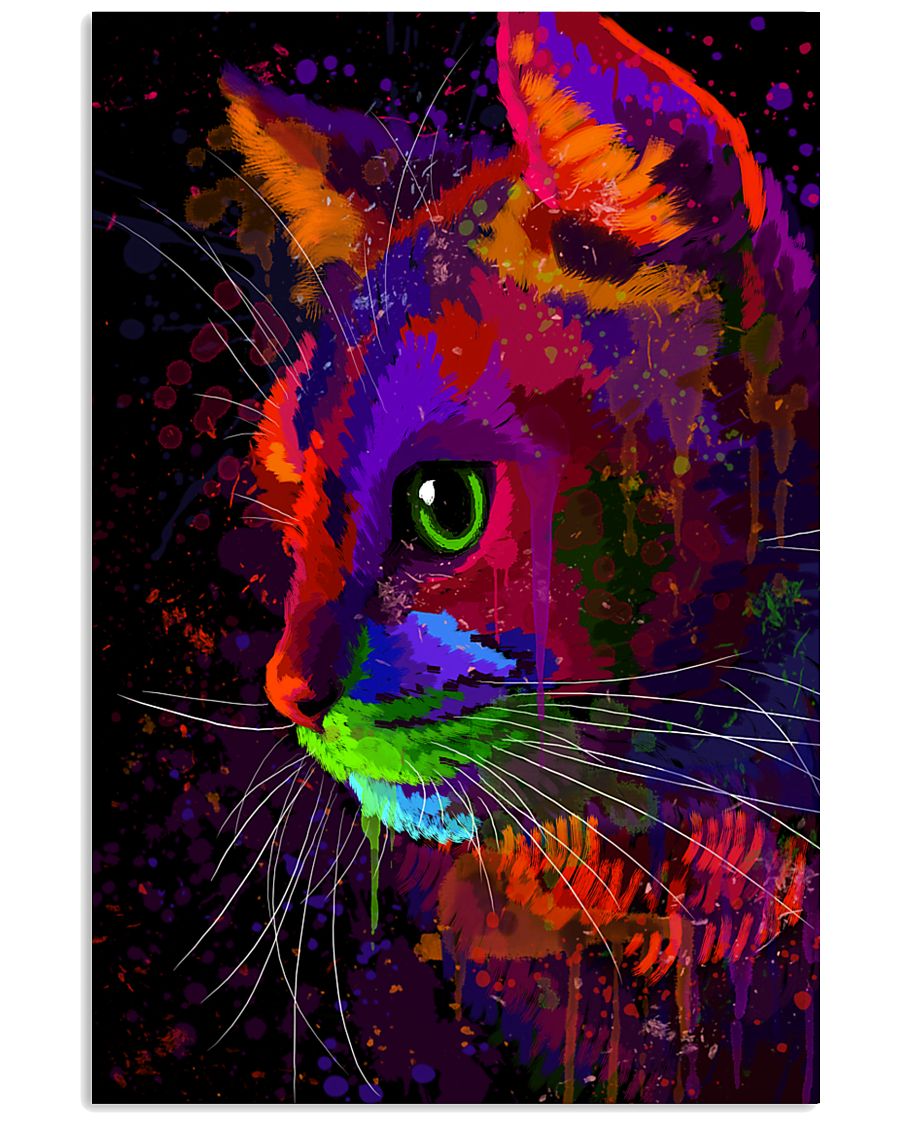 Cat Half Face 11x17 Poster