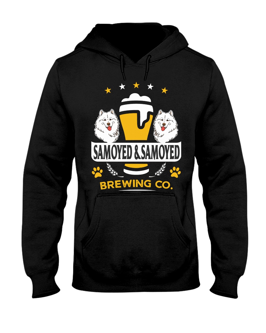 SAMOYED AND BEER HOODIE Hooded Sweatshirt