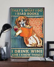 Beagle I read books I drink wine 24x36 Poster lifestyle-poster-2