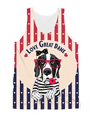 Great dane hearts All-over Unisex Tank thumbnail