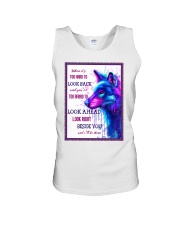 Wolf look back Unisex Tank thumbnail