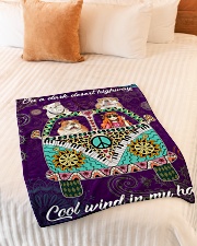 Bulldog Fleece Blanket Small Fleece Blanket - 30" x 40" aos-coral-fleece-blanket-30x40-lifestyle-front-01