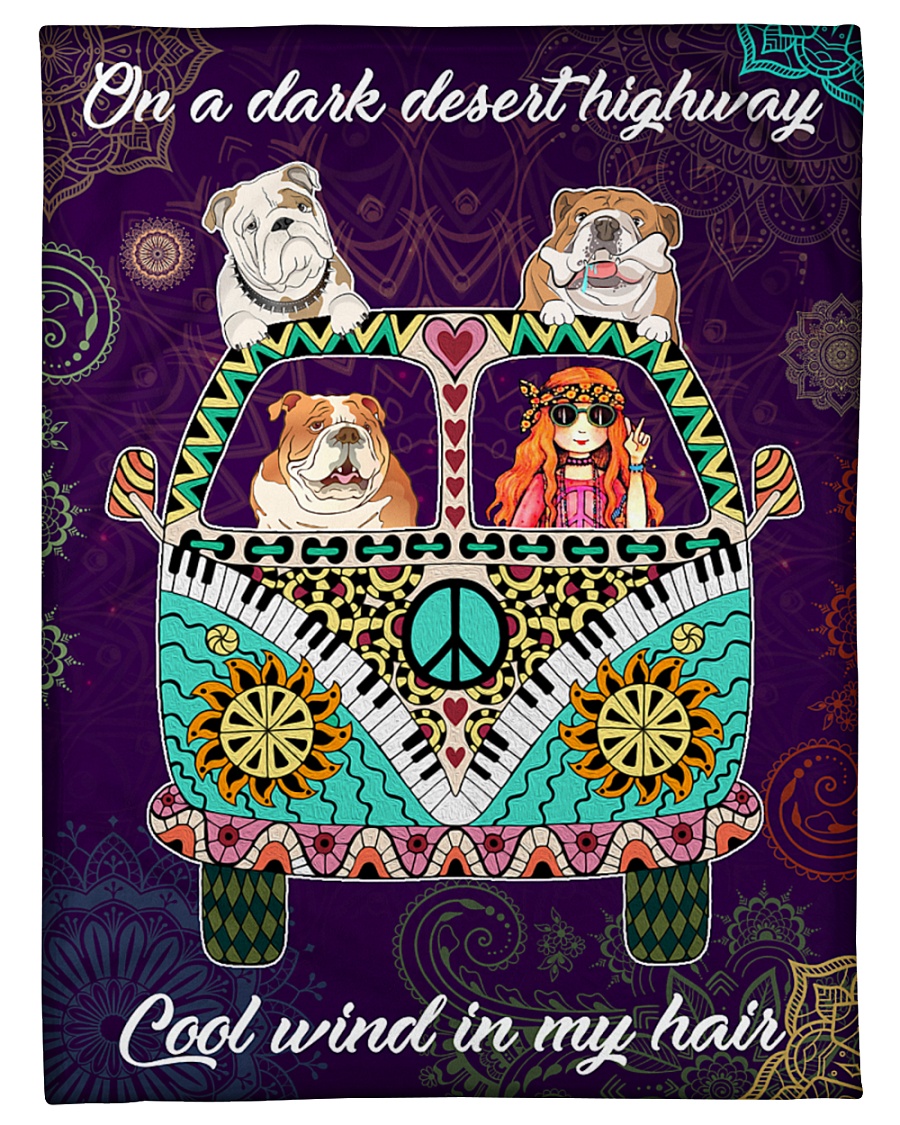 Bulldog Fleece Blanket Small Fleece Blanket - 30" x 40"