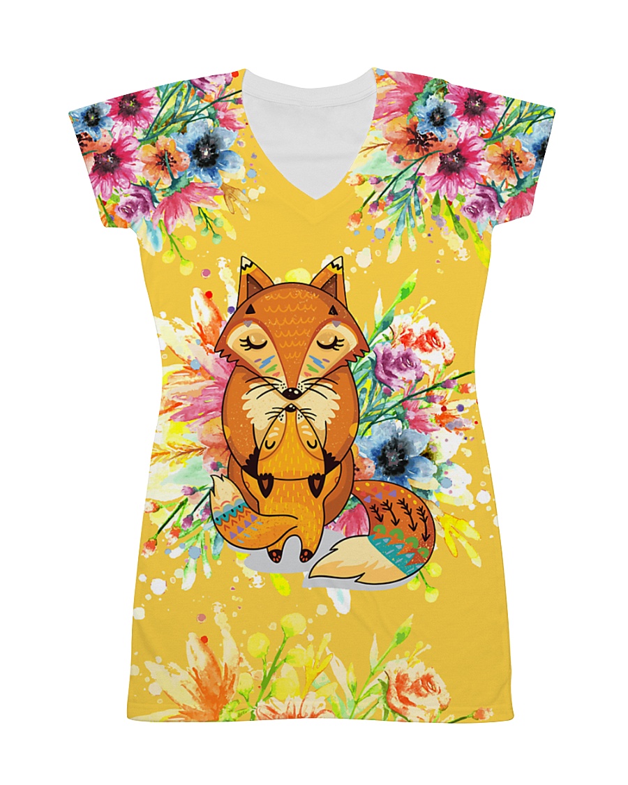 Fox tie All-over Dress