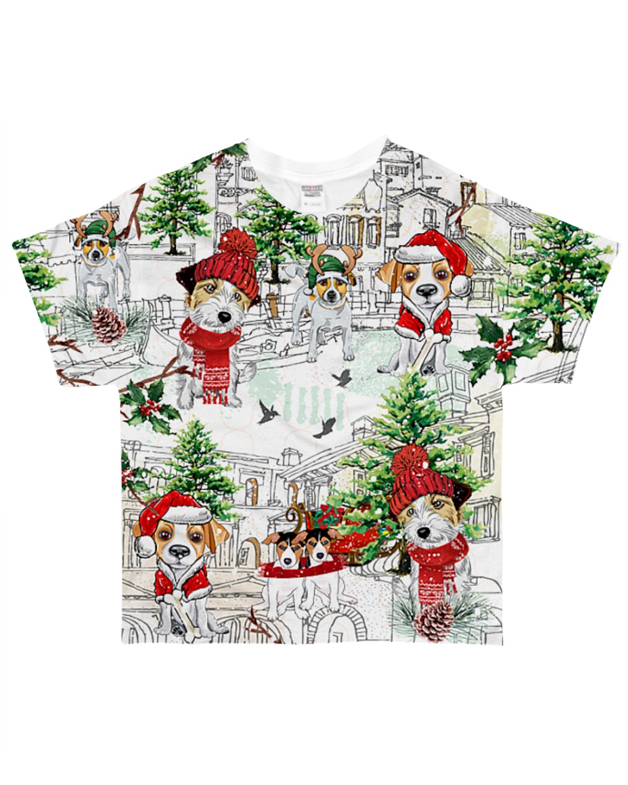 Jack russell Christmas All-over T-Shirt
