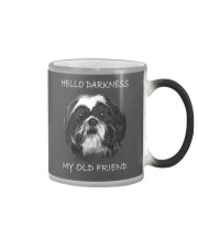 Shih tzu darkness Color Changing Mug tile