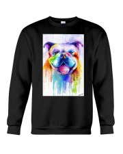 BullDog Poster Flow Art V2 Crewneck Sweatshirt thumbnail