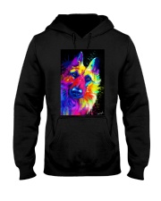 German Shepherd Water Color Art T30 Hooded Sweatshirt thumbnail