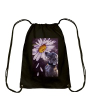 Weimaraner Flower Poster Drawstring Bag thumbnail