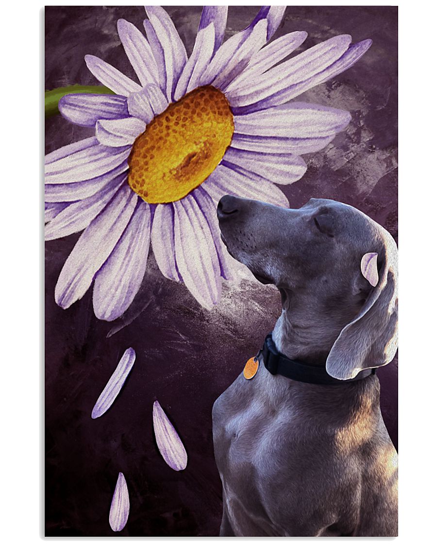 Weimaraner Flower Poster 16x24 Poster