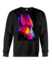 Jack Russell Water Color Art Half Face Crewneck Sweatshirt thumbnail