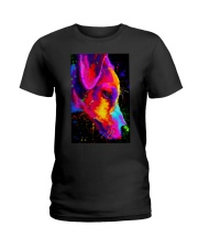 Jack Russell Water Color Art Half Face Ladies T-Shirt thumbnail