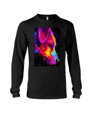 Jack Russell Water Color Art Half Face Long Sleeve Tee thumbnail