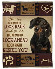 dachshund Beside you Small Fleece Blanket - 30" x 40" front