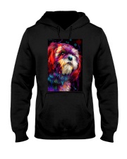 Shih Tzu Water Color Hooded Sweatshirt thumbnail