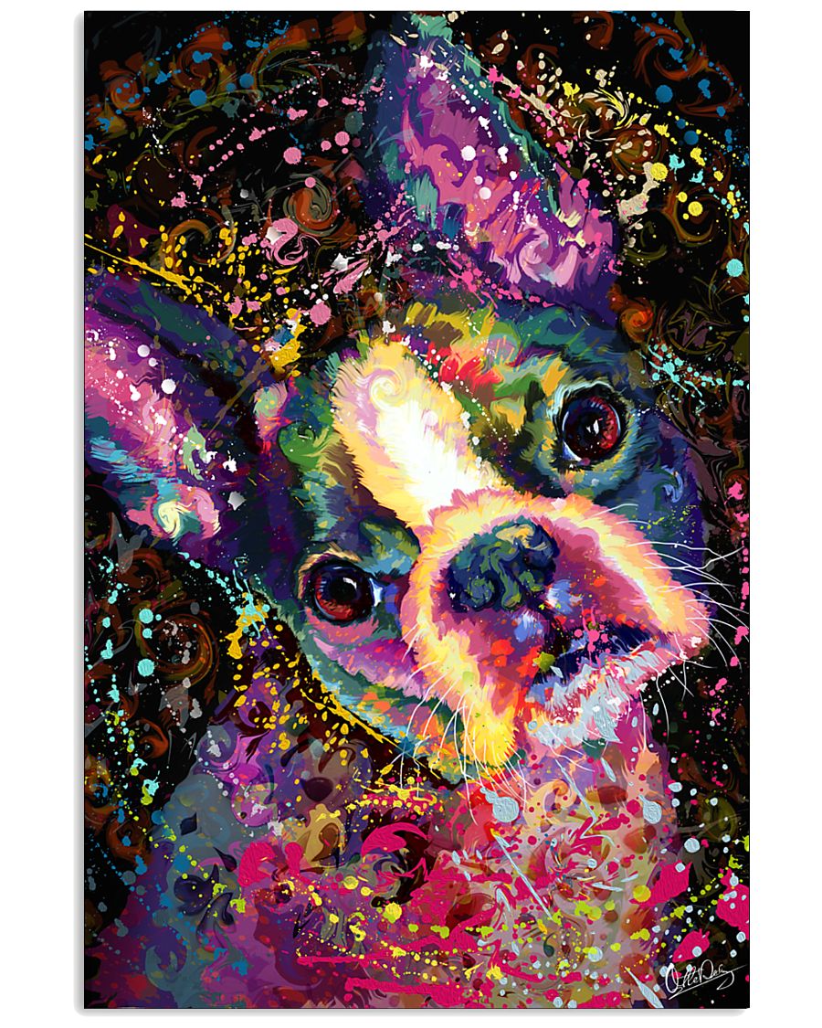 Boston Terrier Poster Splash 24x36 Poster