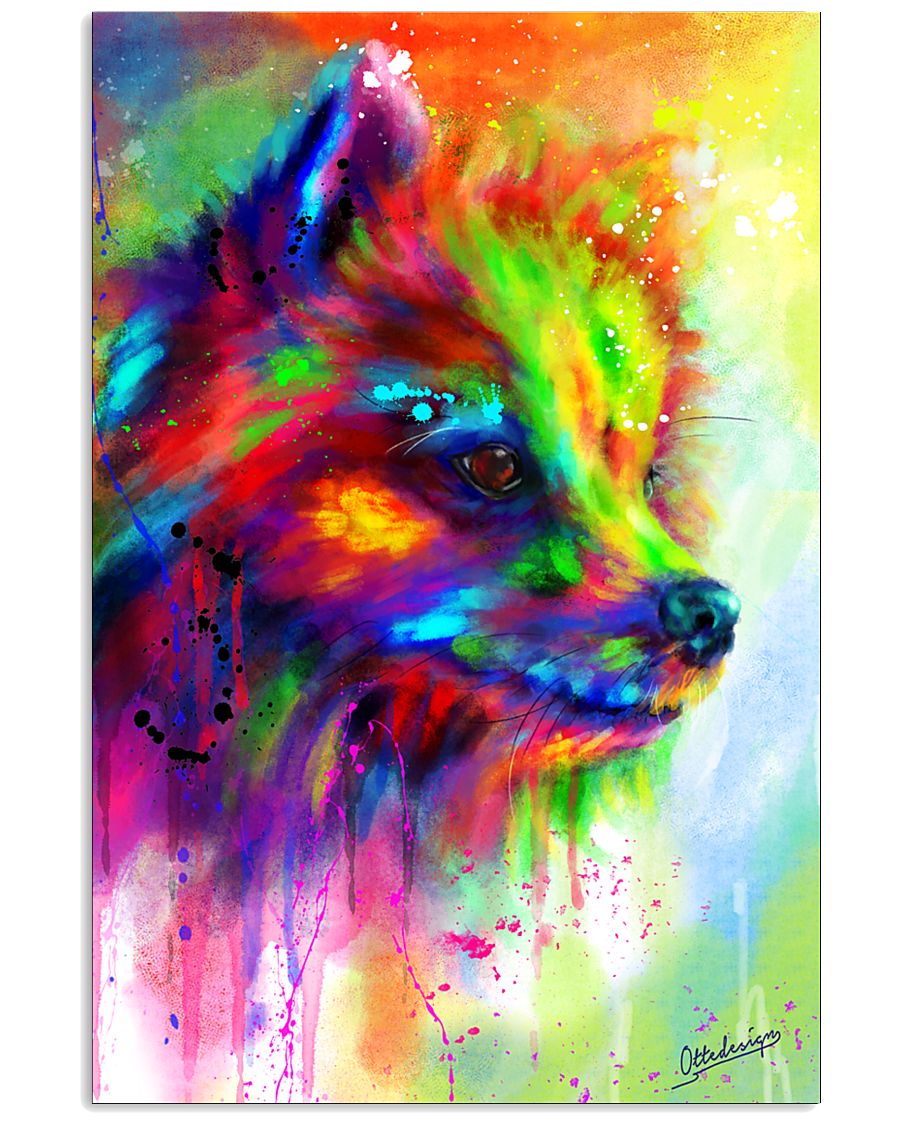 POMERANIAN COLORFUL POSTER 11x17 Poster